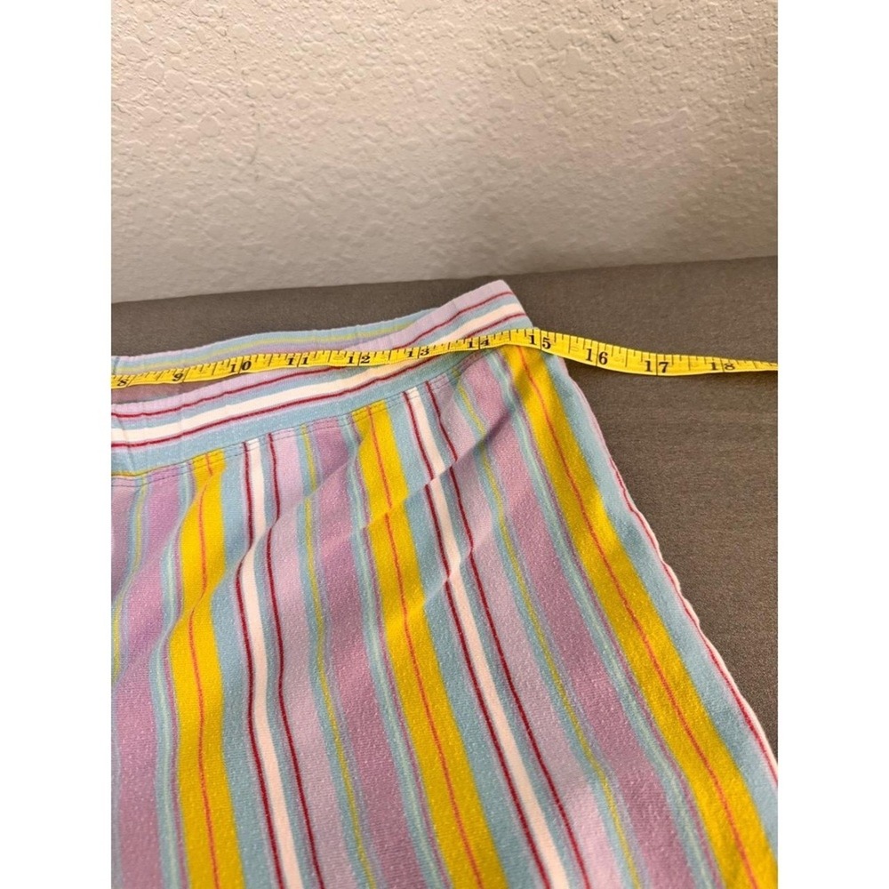 Relativity Multicolor Striped Drawstring Waist Straight Leg Casual Pants Medium - Picture 7 of 11